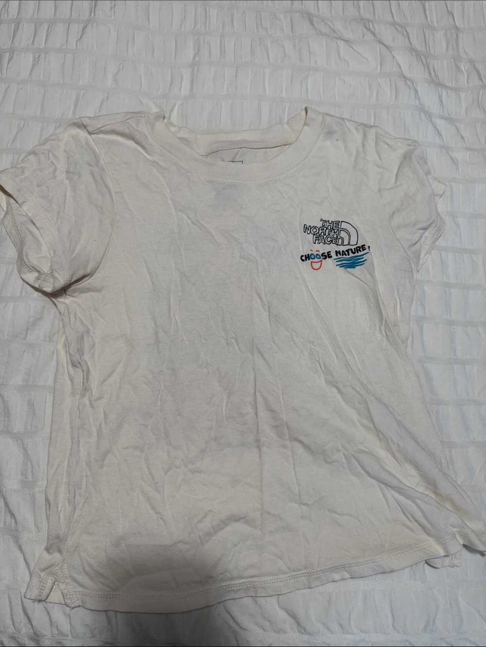 The North Face White Women's 'Choose Nature' Graphic Swim Coverup Tee